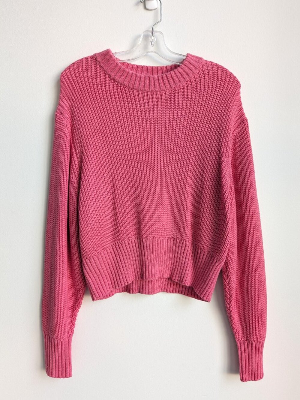 NWT COTTON CANDY LA Chunky Knit Cropped Crewneck Sweater | Size M/L